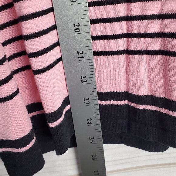 Vintage Liz Baker Cardigan Womens Size Large Pink Y2K Preppy Academia Coquette - Picture 7 of 8